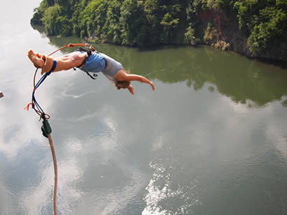 Bungee jumping in Uganda