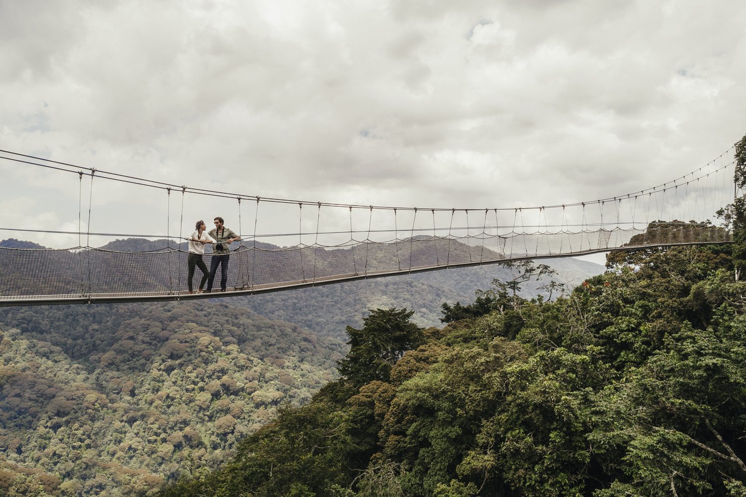 Canopy walk in Rwanda