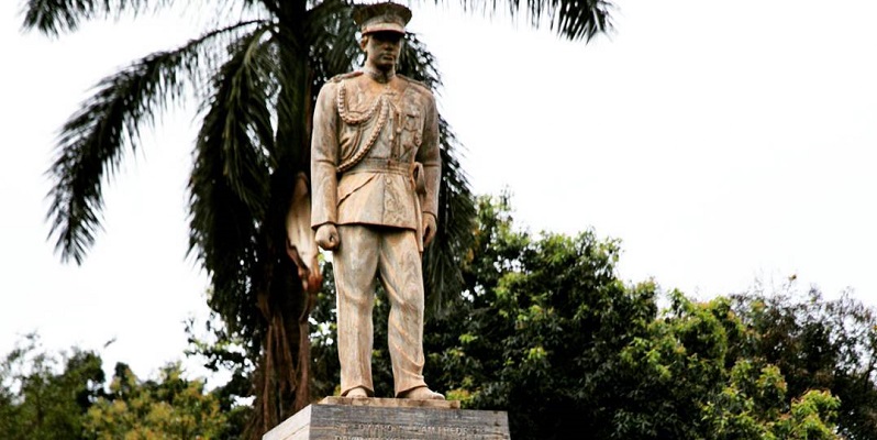 Kabaka Muteesa 1 Monument Outside Buganda's Parliament